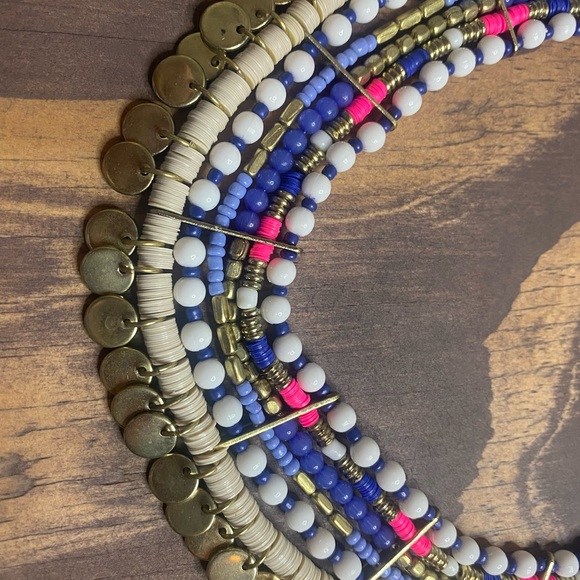 Multicolored Statement Necklace - Picture 2 of 2